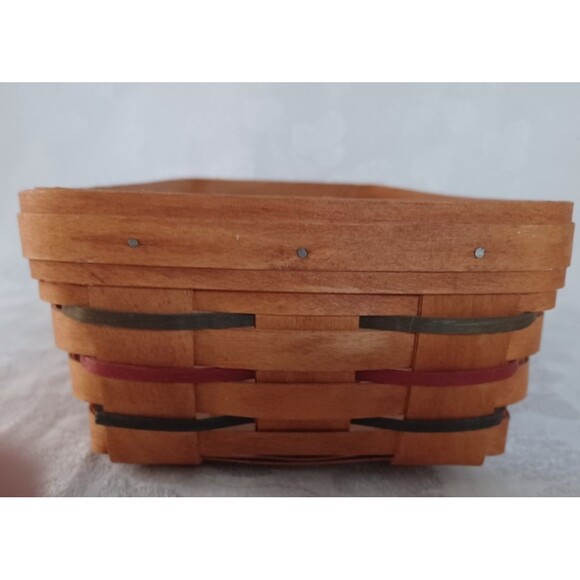 MIXED LOT LONGABERGER WOVEN TRADITIONS BREAD BASKET WARM BRICK SINGLE DIVIDER - Picture 8 of 14